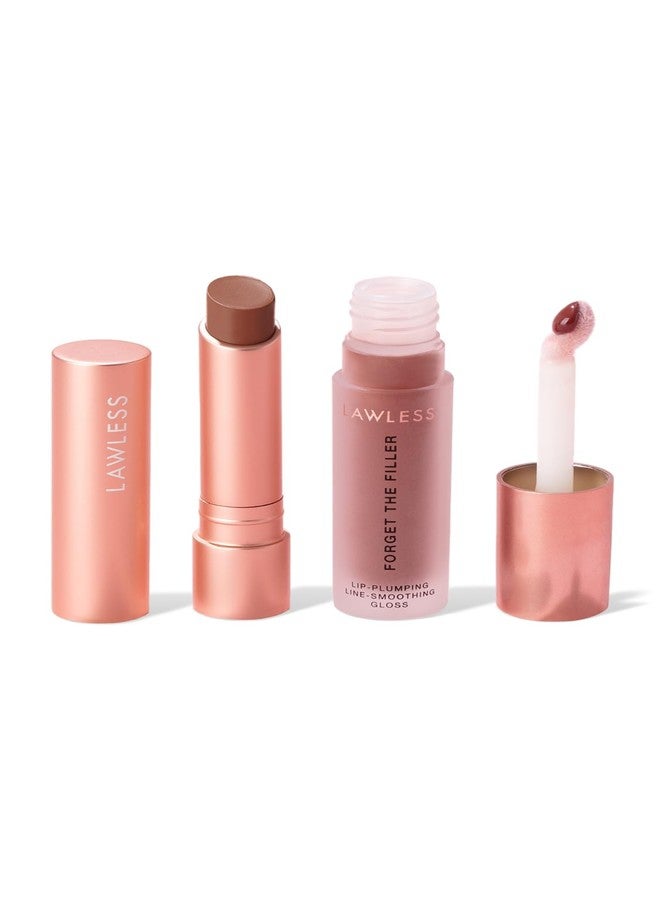 Lawless Women's Lip Twin Bundle, Maple Sugar, Red, 2 Count - Image 1